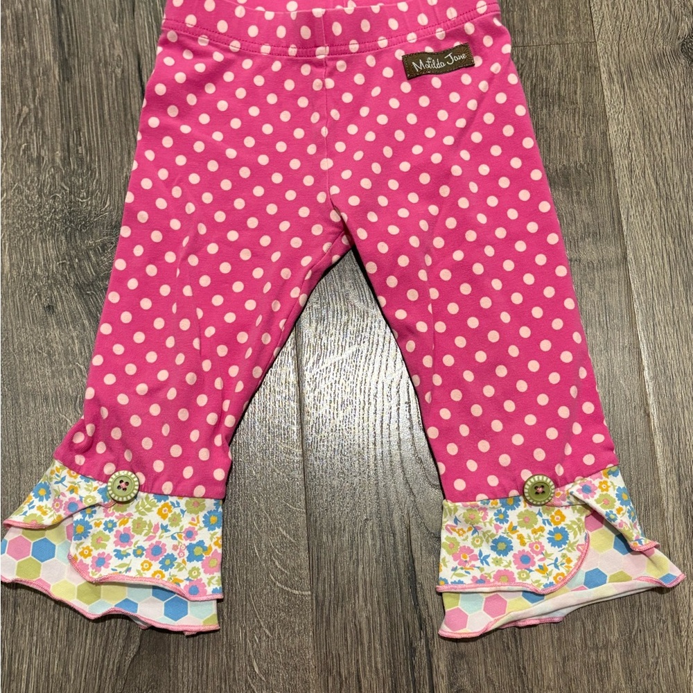 Matilda Jane Pink and White Polka Dot Pants